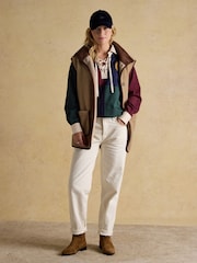 Joules Claremont Multi Harlequin Lace Up Rugby Shirt - Image 8 of 10