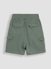 JoJo Maman Bébé Khaki Green & Navy Blue 2-Pack Cargo Jogger Shorts - Image 5 of 5