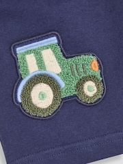JoJo Maman Bébé Navy Blue Appliqué Shorts - Image 5 of 8