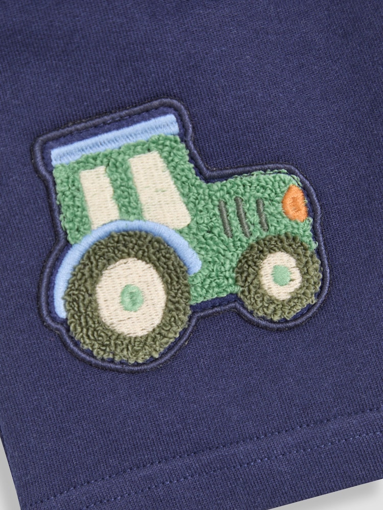 JoJo Maman Bébé Navy Blue Appliqué Shorts - Image 5 of 8