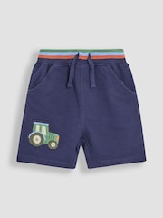 JoJo Maman Bébé Navy Blue Appliqué Shorts - Image 6 of 8