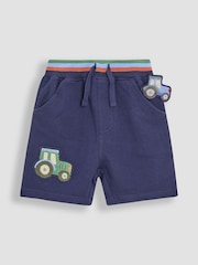 JoJo Maman Bébé Navy Blue Appliqué Shorts - Image 7 of 8