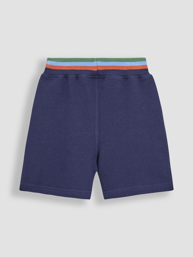 JoJo Maman Bébé Navy Blue Appliqué Shorts - Image 8 of 8