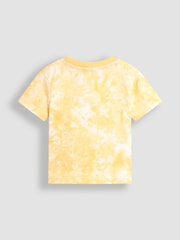 JoJo Maman Bébé Yellow Shark Interactive Appliqué T-Shirt - Image 2 of 3