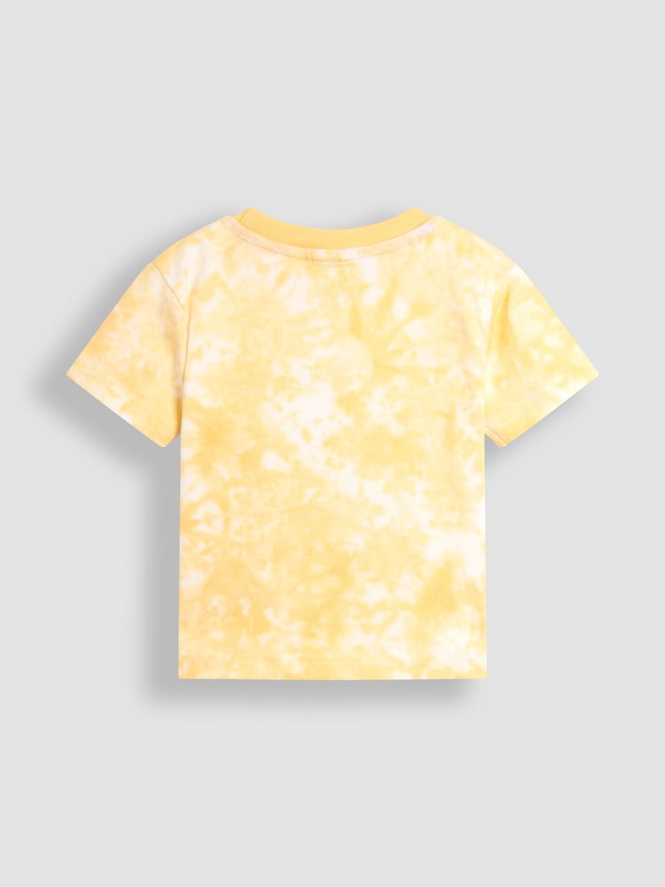 JoJo Maman Bébé Yellow Shark Interactive Appliqué T-Shirt - Image 2 of 3