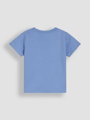 JoJo Maman Bébé White Seaside 2-Pack Printed & Plain T-Shirts - Image 5 of 7