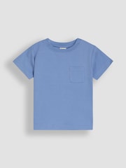 JoJo Maman Bébé White Seaside 2-Pack Printed & Plain T-Shirts - Image 6 of 7