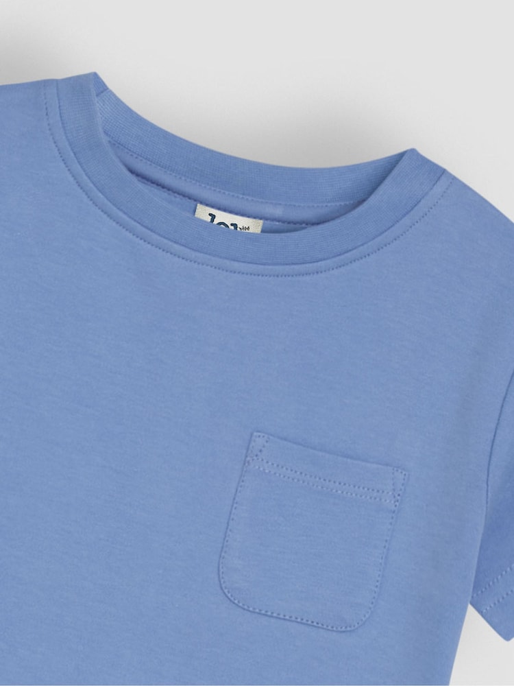 JoJo Maman Bébé White Seaside 2-Pack Printed & Plain T-Shirts - Image 7 of 7