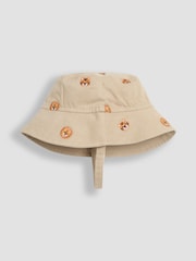 JoJo Maman Bébé Stone Safari Embroidered Sun Hat - Image 1 of 4