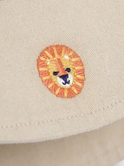 JoJo Maman Bébé Stone Safari Embroidered Sun Hat - Image 4 of 4