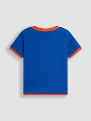 JoJo Maman Bébé Denim Born To Be Wild Boucle 100% Cotton T-Shirt - Image 2 of 3