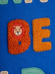 JoJo Maman Bébé Denim Born To Be Wild Boucle 100% Cotton T-Shirt - Image 3 of 3