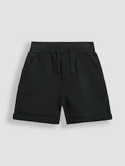 JoJo Maman Bébé Grey & Black 2-Pack Jogger Shorts - Image 2 of 5