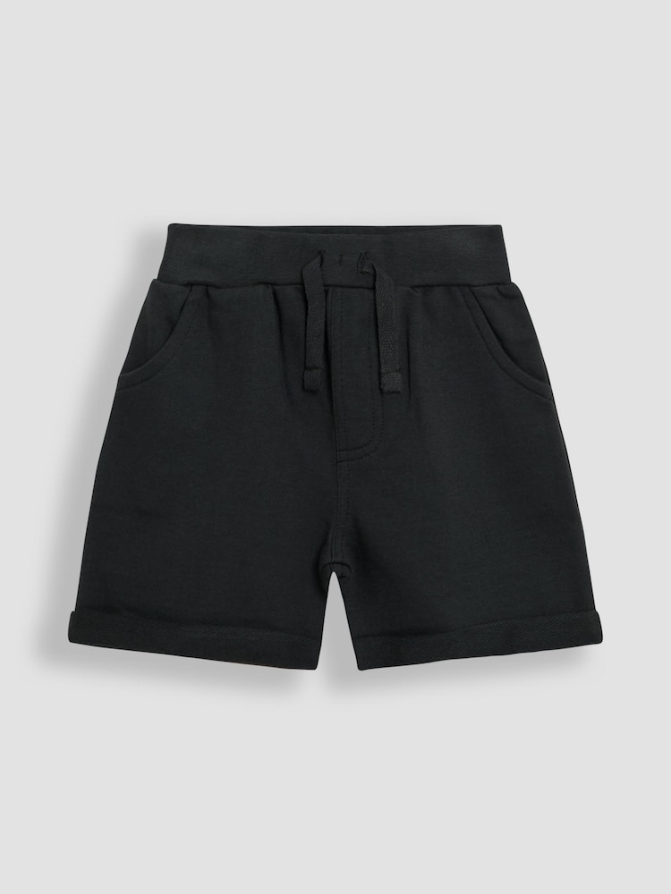 JoJo Maman Bébé Grey & Black 2-Pack Jogger Shorts - Image 2 of 5