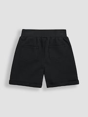 JoJo Maman Bébé Grey & Black 2-Pack Jogger Shorts - Image 3 of 5