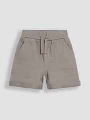 JoJo Maman Bébé Grey & Black 2-Pack Jogger Shorts - Image 4 of 5
