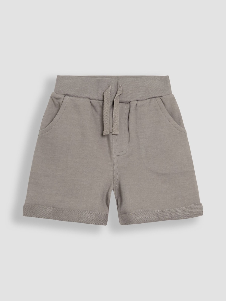 JoJo Maman Bébé Grey & Black 2-Pack Jogger Shorts - Image 4 of 5