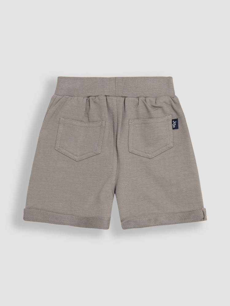 JoJo Maman Bébé Grey & Black 2-Pack Jogger Shorts - Image 5 of 5