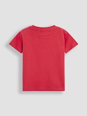 JoJo Maman Bébé White Sailboat 100% Cotton Printed & Plain T-Shirts 2 Pack - Image 5 of 5