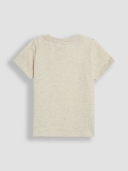 JoJo Maman Bébé Orange Safari Graphic Printed & Plain T-Shirts 2 Pack - Image 5 of 7