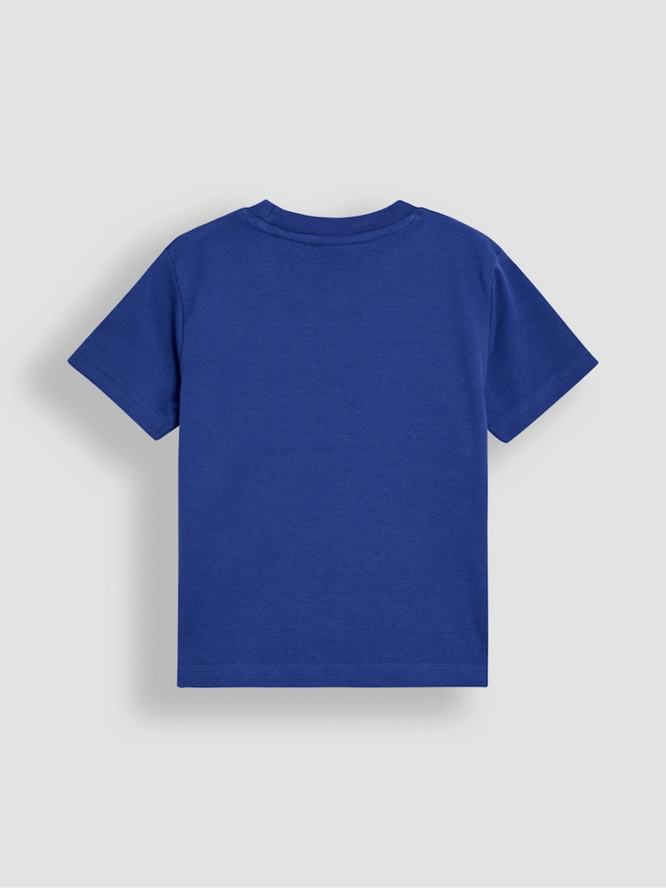 JoJo Maman Bébé Red Construction 100% Cotton Graphic Printed & Plain T-Shirts 2 Pack - Image 5 of 5 JoJo Maman Bébé Red Construction 100% Cotton Graphic Printed & Plain T-Shirts 2 Pack - Image 5 of 5