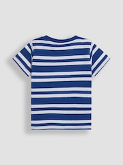 JoJo Maman Bébé Cobalt Crab Appliqué Pocket T-Shirt - Image 2 of 3