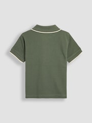 JoJo Maman Bébé Khaki Classic Polo Shirt - Image 2 of 3