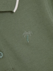 JoJo Maman Bébé Khaki Classic Polo Shirt - Image 3 of 3