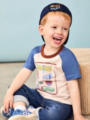 JoJo Maman Bébé Stone Bug Printed 100% Cotton T-Shirt - Image 2 of 6