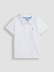 JoJo Maman Bébé White Polo Shirt - Image 1 of 3