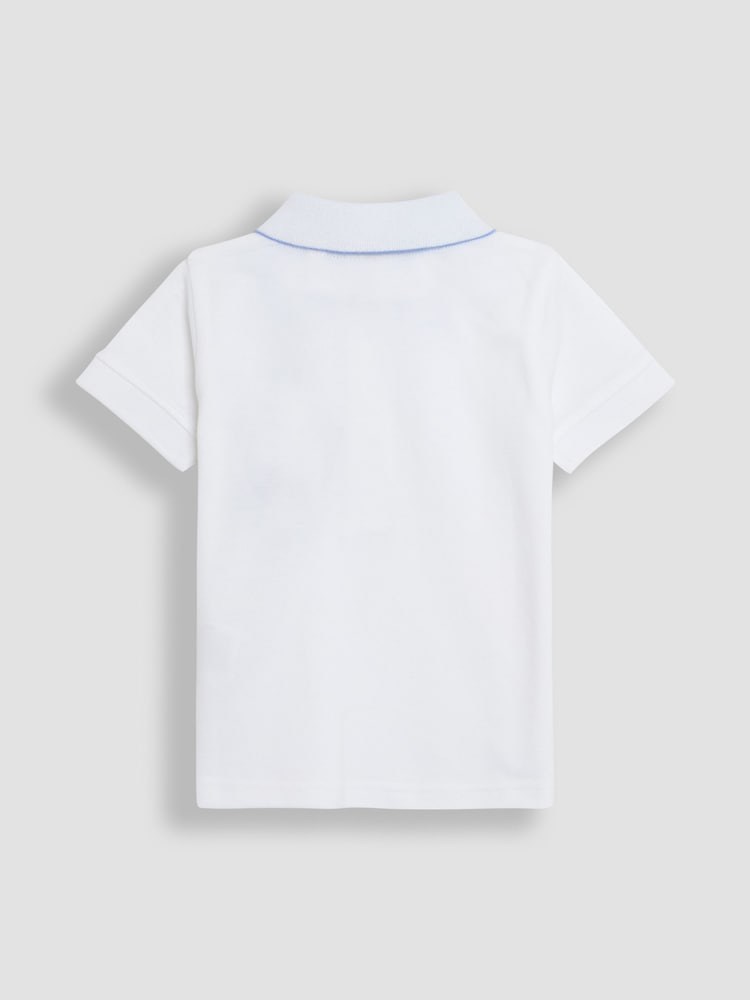 JoJo Maman Bébé White Polo Shirt - Image 2 of 3