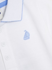 JoJo Maman Bébé White Polo Shirt - Image 3 of 3