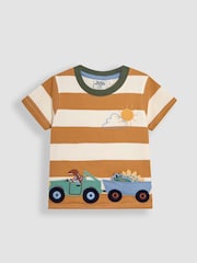 JoJo Maman Bébé Yellow Appliqué T-Shirt - Image 1 of 3