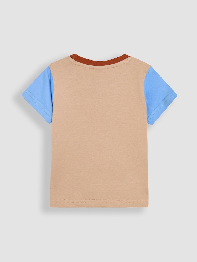 JoJo Maman Bébé Stone Roar Interactive Appliqué T-Shirt - Image 2 of 2