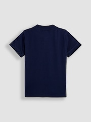 JoJo Maman Bébé Navy Classic Polo Shirt - Image 2 of 3