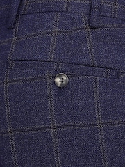 Skopes Blue Barron Check Tailored Fit Suit Trousers - Image 4 of 4