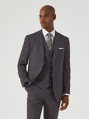 Skopes Grey Norris Check Tailored Fit Suit Jacket - Image 1 of 4