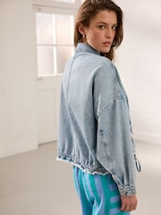 Bleach Oversized Denim 100% Cotton Jacket - Image 5 of 9