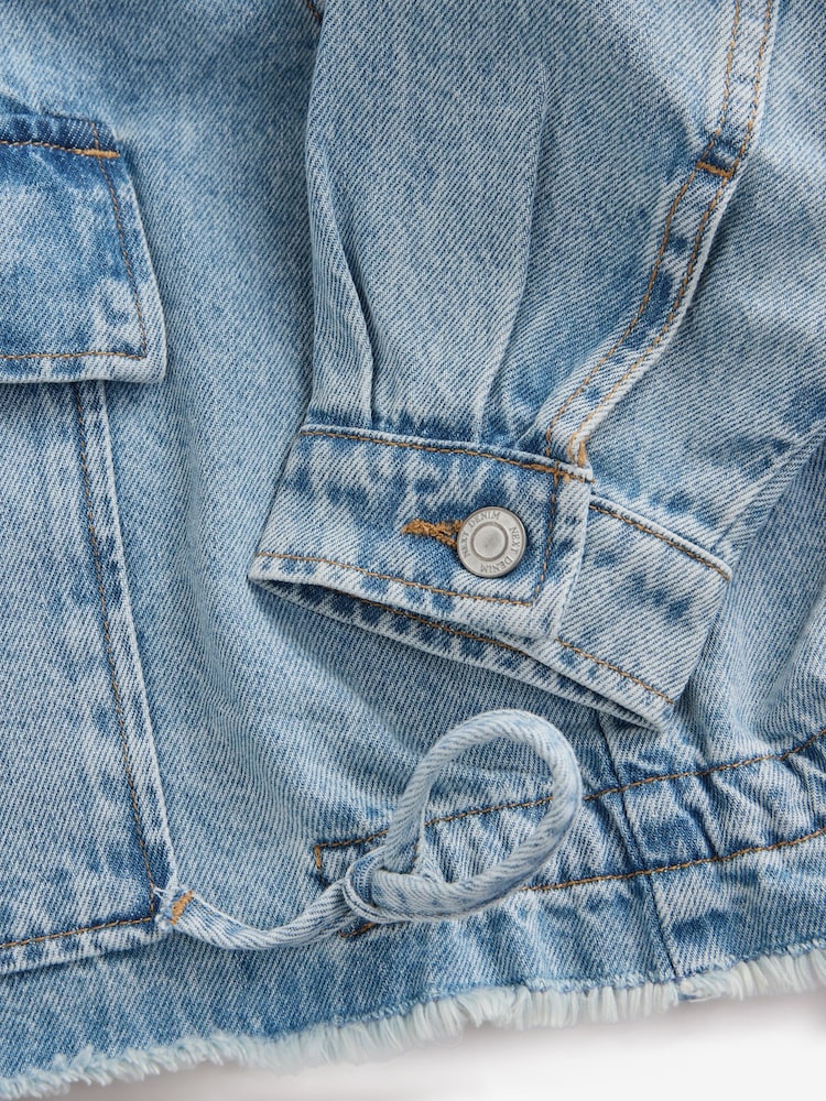 Bleach Oversized Denim 100% Cotton Jacket - Image 9 of 9