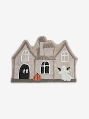 Grey Haunted House 100% Cotton Bath Mat - Image 4 of 4
