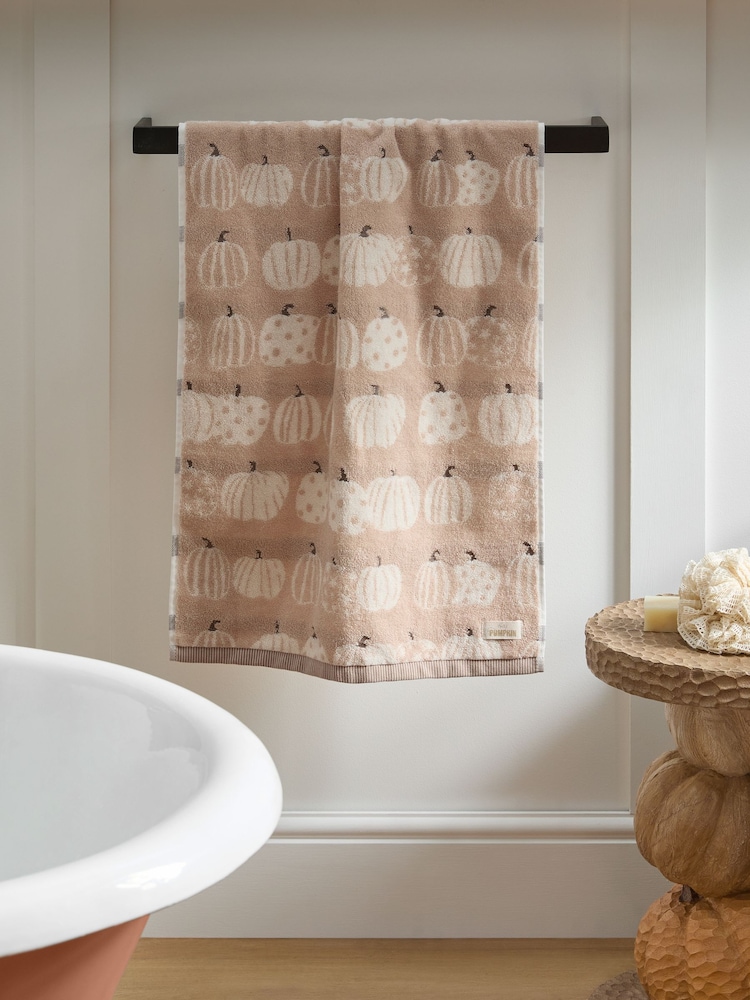 Autumn Pumpkin 100% Cotton Towel - Bild 1 von 6
