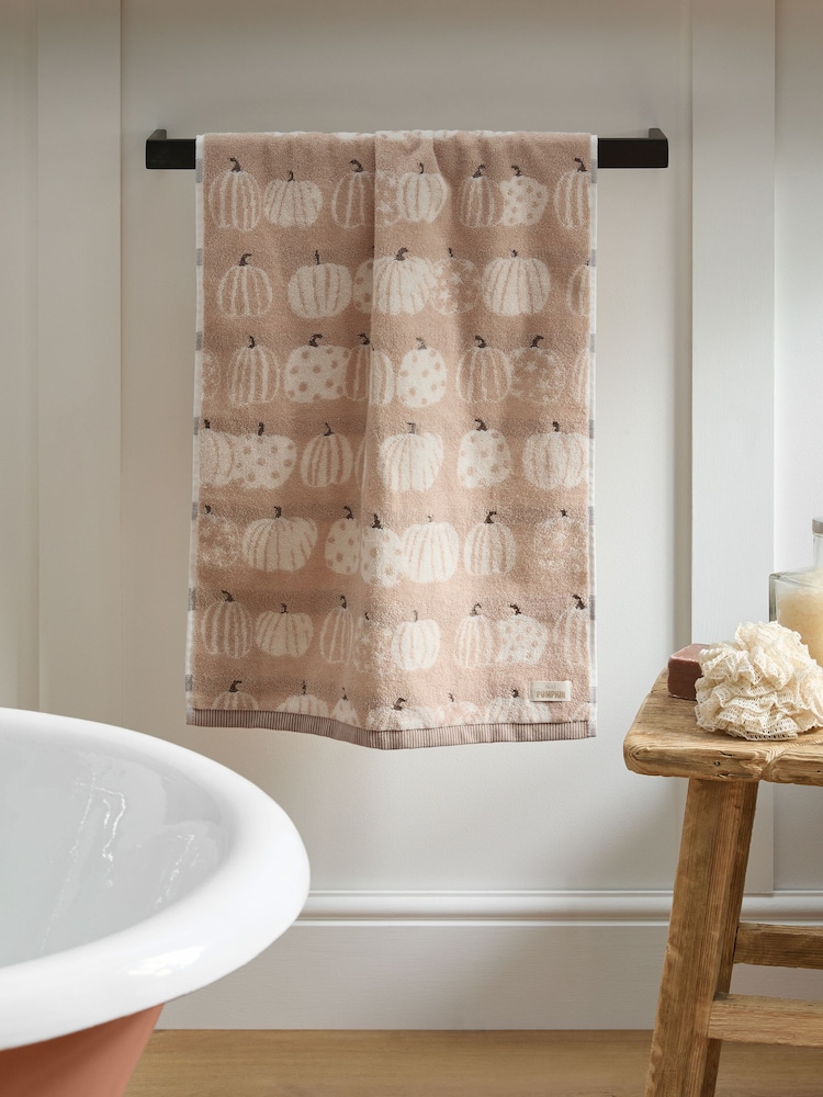 Autumn Pumpkin 100% Cotton Towel - Bild 2 von 6