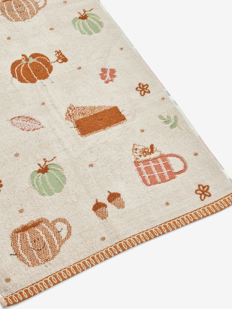 Set of 2 Pumpkin Season 100% Cotton Hand Towels - Bild 10 von 10