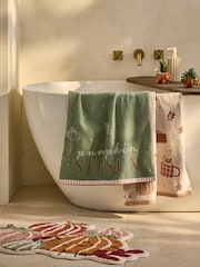 Set of 2 Pumpkin Season 100% Cotton Hand Towels - Bild 2 von 10