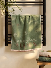 Set of 2 Pumpkin Season 100% Cotton Hand Towels - Bild 4 von 10