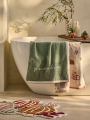 Set of 2 Pumpkin Season 100% Cotton Hand Towels - Bild 5 von 10