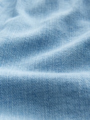 Mid Blue Pull-On Elasticated Denim Shorts - Image 8 of 9