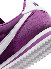 Nike Purple White Youth Cortez Trainers - Image 10 of 10