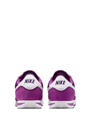 Nike Purple White Youth Cortez Trainers - Image 6 of 10