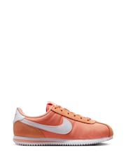 Nike Pink White Youth Cortez Trainers - Image 1 of 10